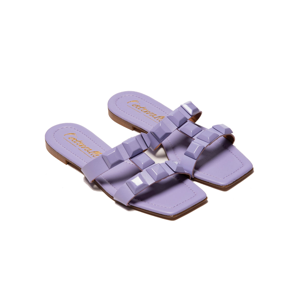 L'intervalle Galia Cuir Lilas Mauve