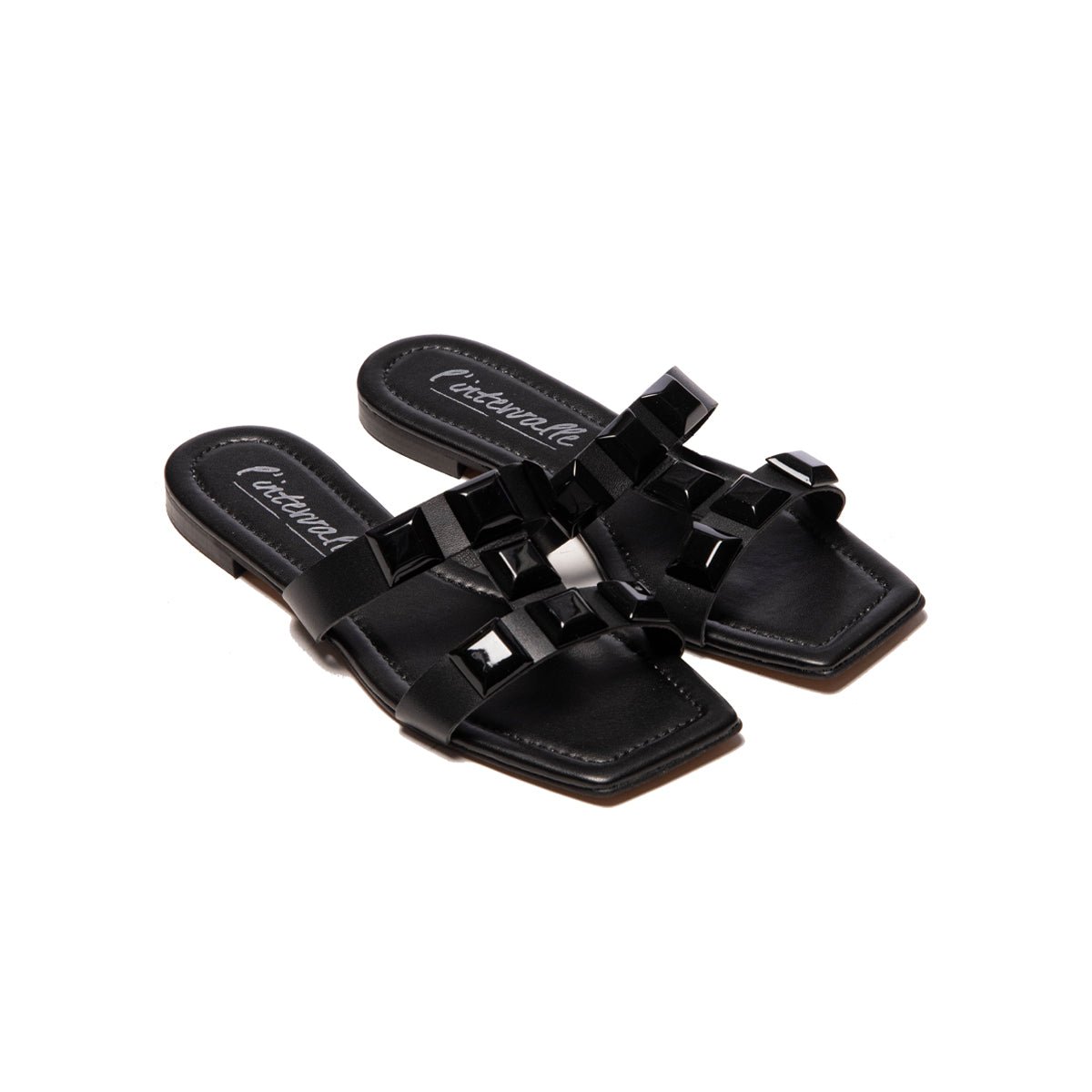 L'intervalle Galia Noir Cuir Noir