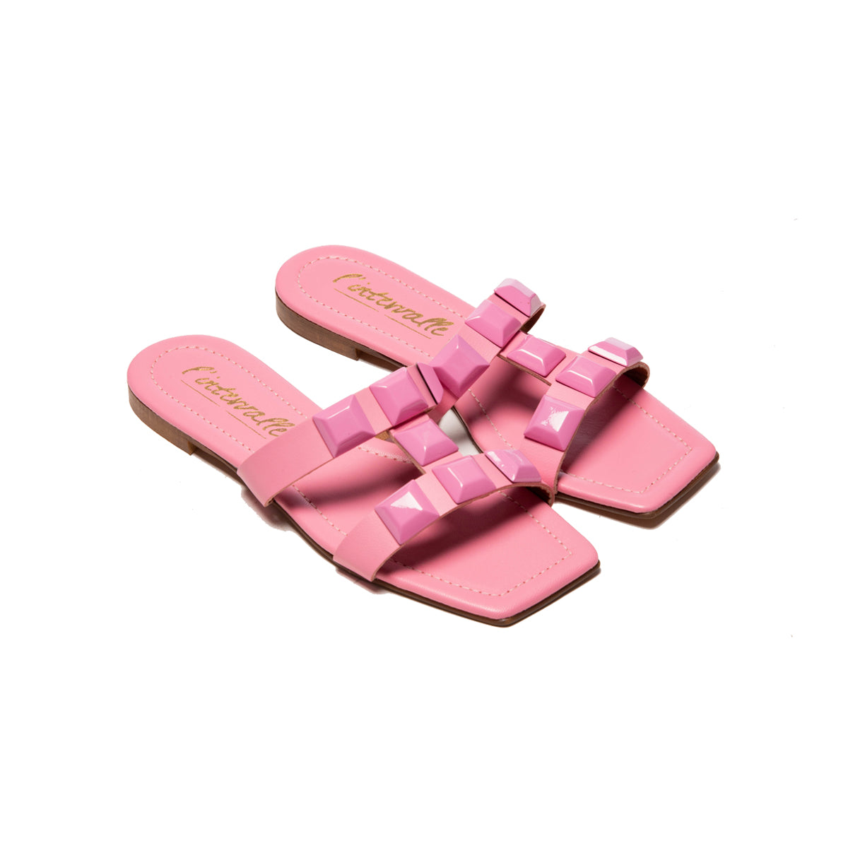 L'intervalle Galia Rose Cuir Rose