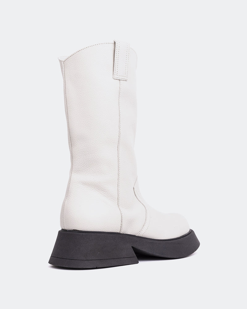 L'intervalle Gaulle Blanc Cassé Cuir Blanc