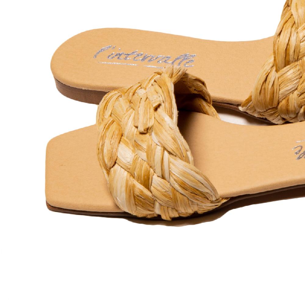 L'intervalle Gella Natural Rafia Jaune