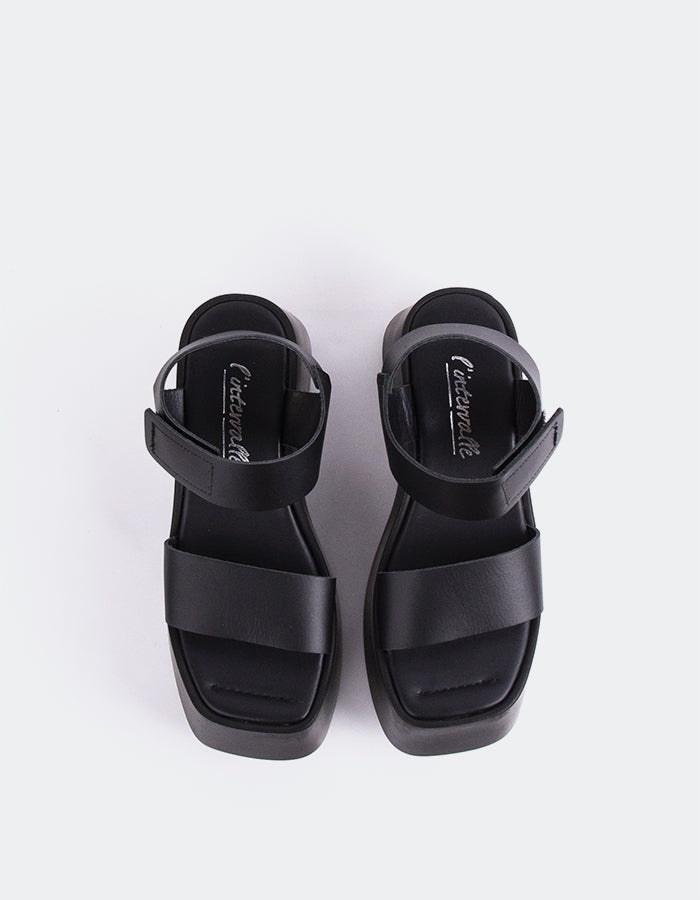 L'intervalle Gentil Noir Cuir Noir