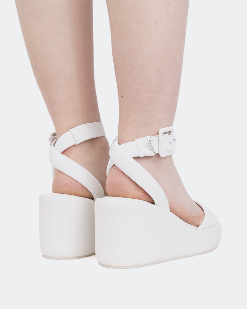 L'intervalle Geralda Blanc Cuir Blanc