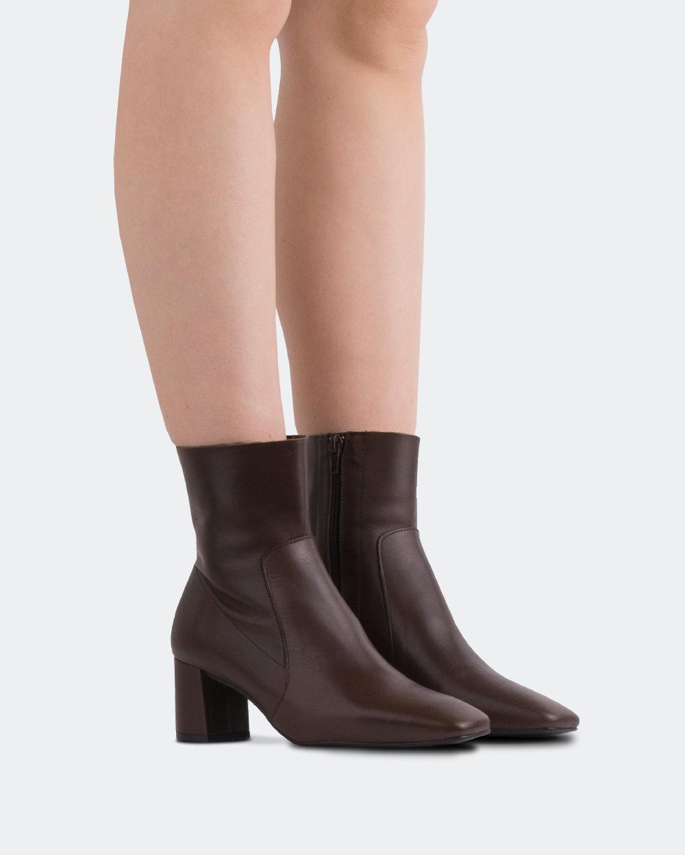 L'intervalle Gillian Brun Cuir Brun