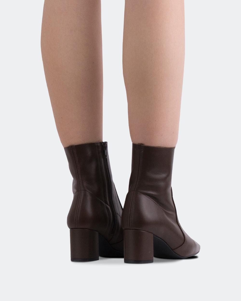 L'intervalle Gillian Brun Cuir Brun