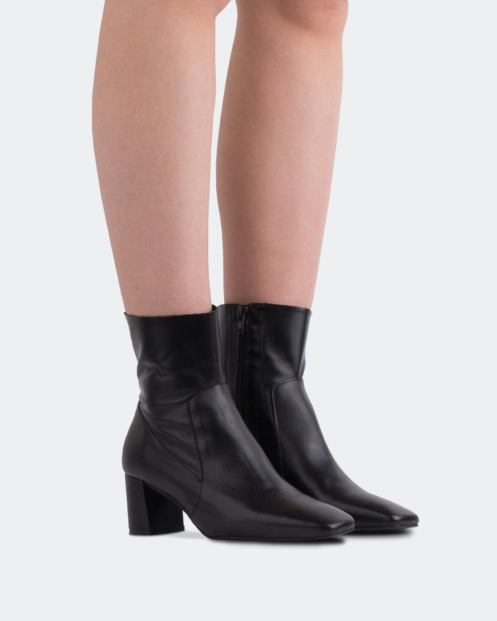 L'intervalle Gillian Noir Cuir Noir