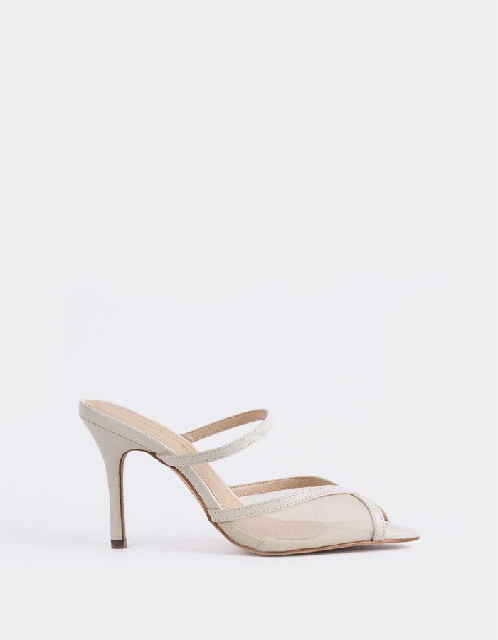 l'intervalle Gloxinia Blanc Cassé Cuir Blanc