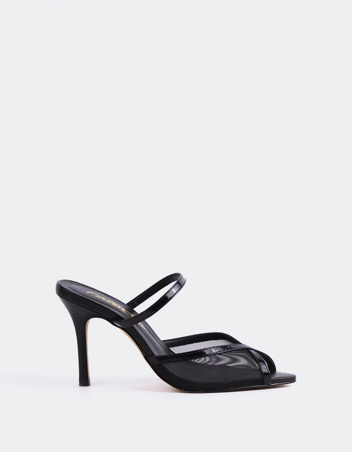 l'intervalle Gloxinia Noir Cuir Noir