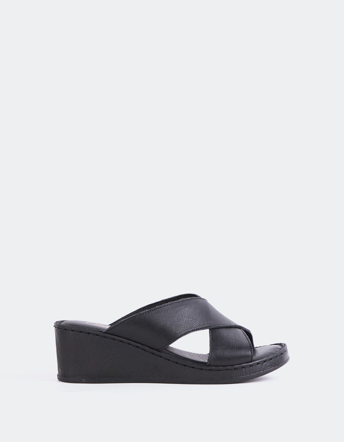 l'intervalle Govina Noir Cuir Noir