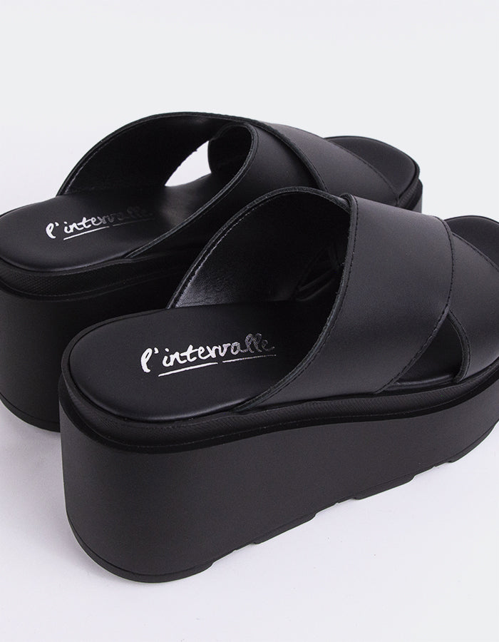 L'intervalle Grateful Noir Cuir Noir