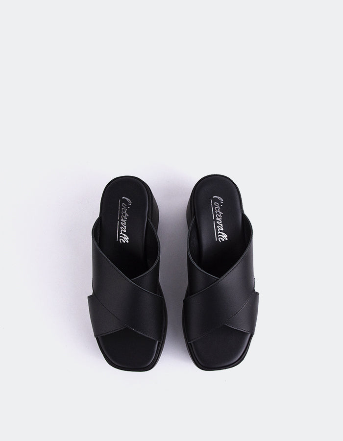 L'intervalle Grateful Noir Cuir Noir