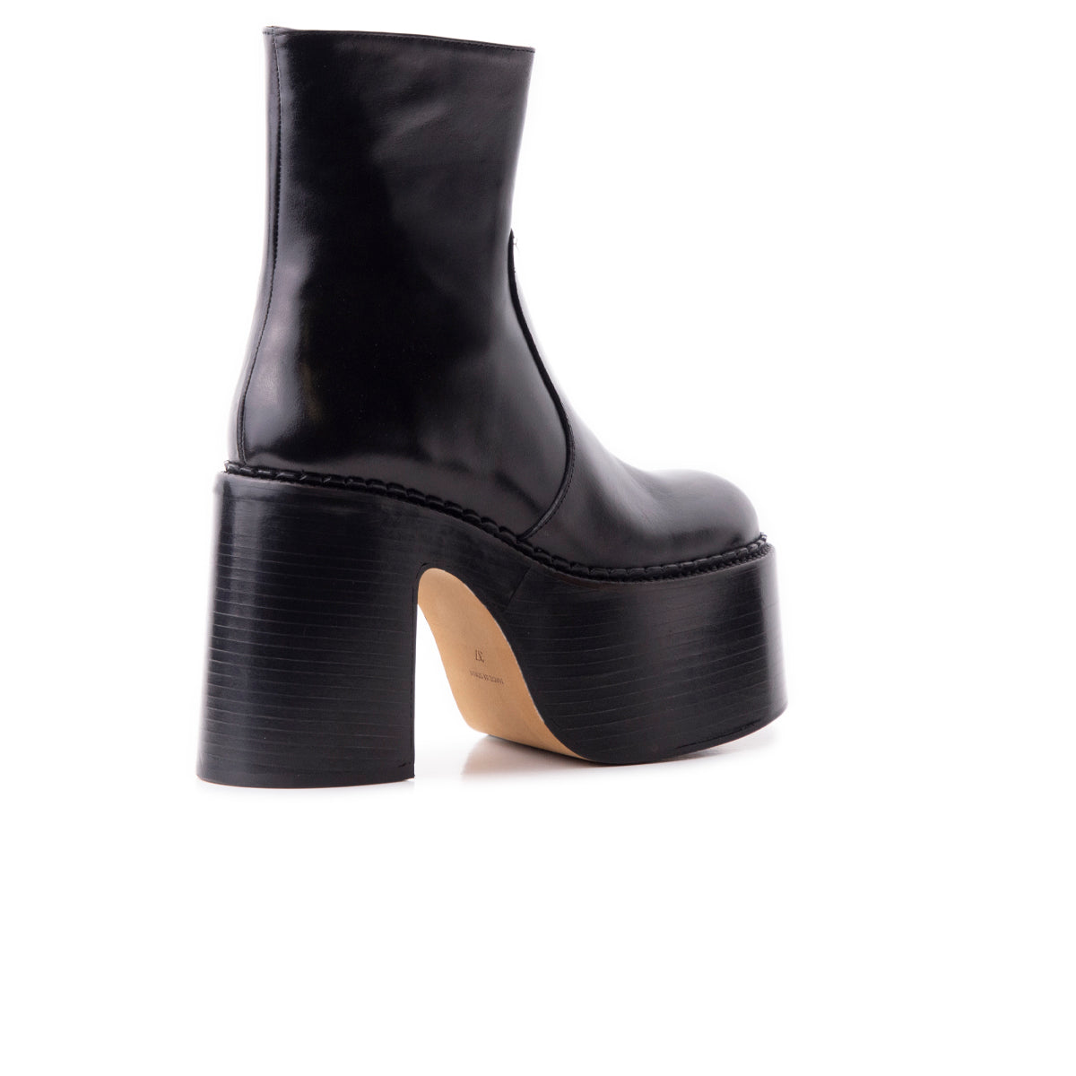 L'intervalle Gunner Noir Cuir Noir