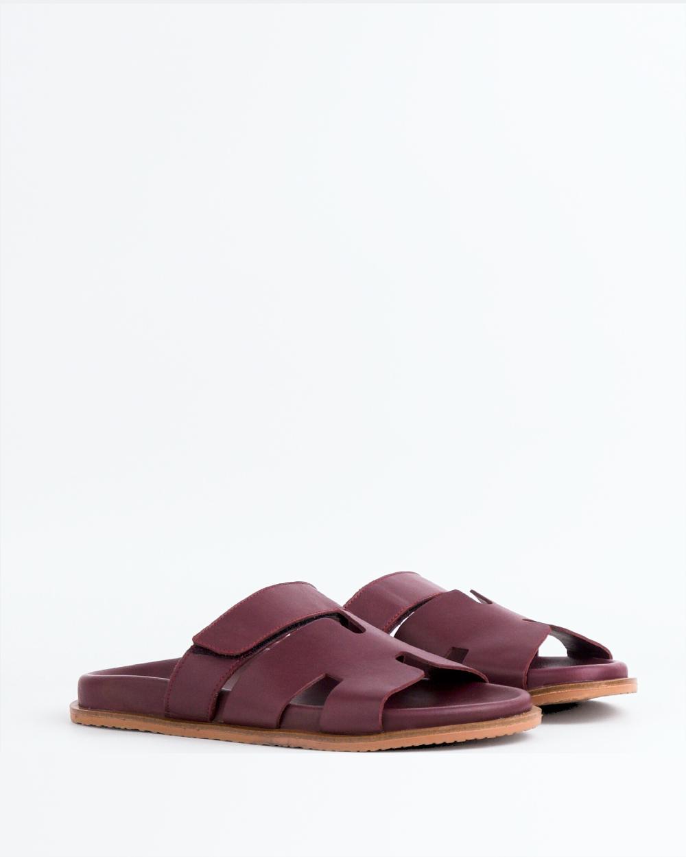 L'intervalle Gustave Bordeaux Cuir Rouge