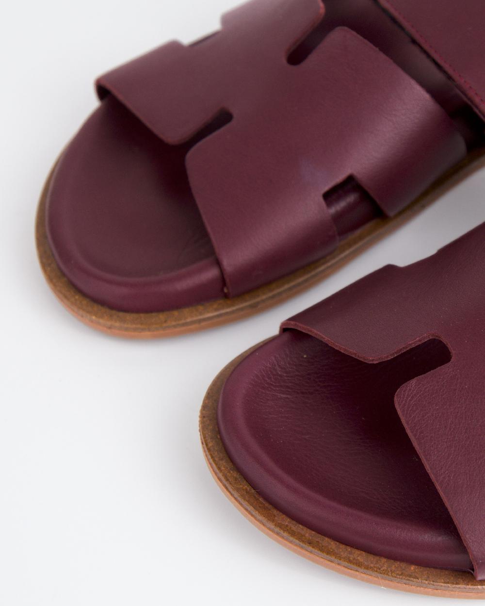 L'intervalle Gustave Bordeaux Cuir Rouge