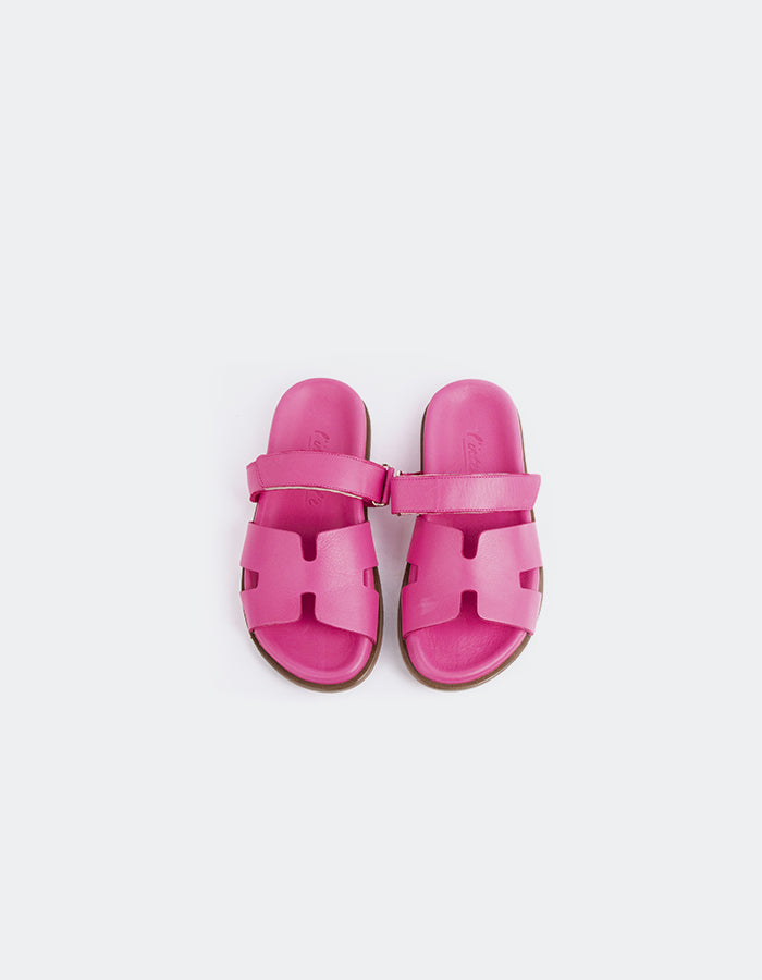 L'intervalle Gustave Cuir Fuchsia Rose