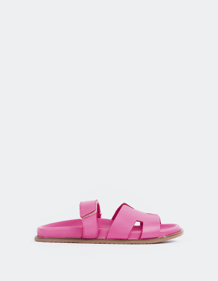 l'intervalle Gustave Cuir Fuchsia Rose