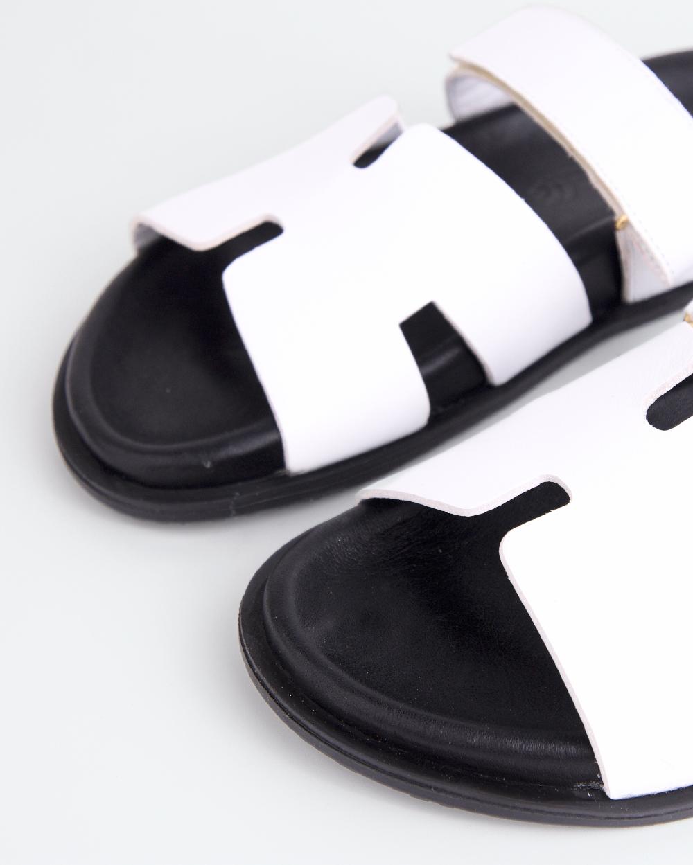 L'intervalle Gustave White Leather Blanc