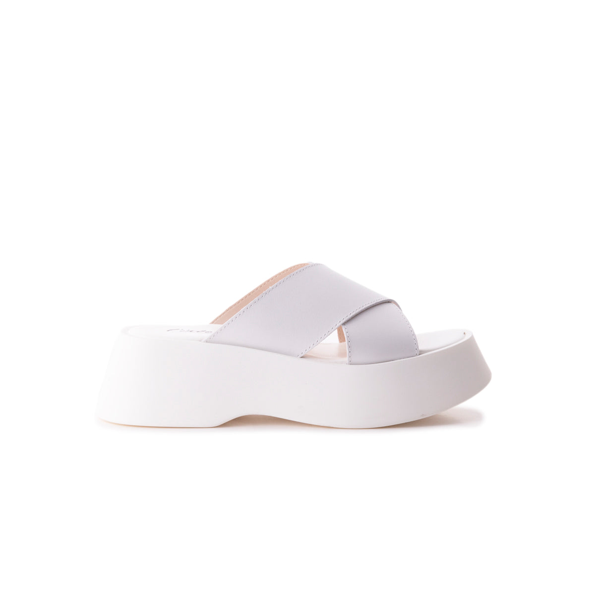 l'intervalle Hai Blanc Cassé Cuir Blanc