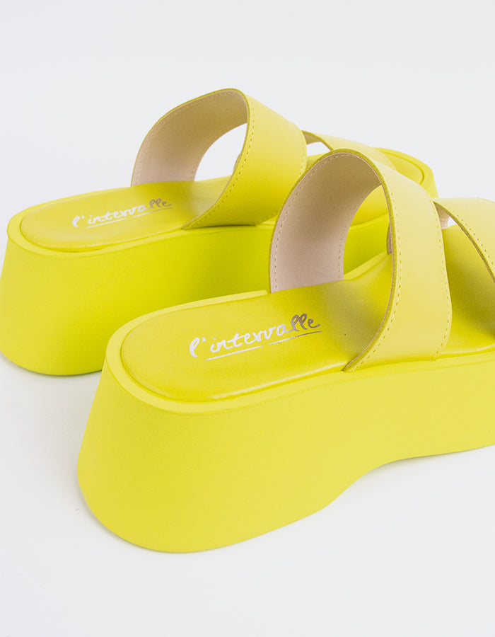 L'intervalle Happy Jaune Cuir Jaune