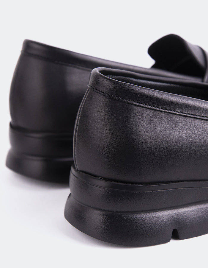 L'intervalle Harmani Noir Cuir Noir