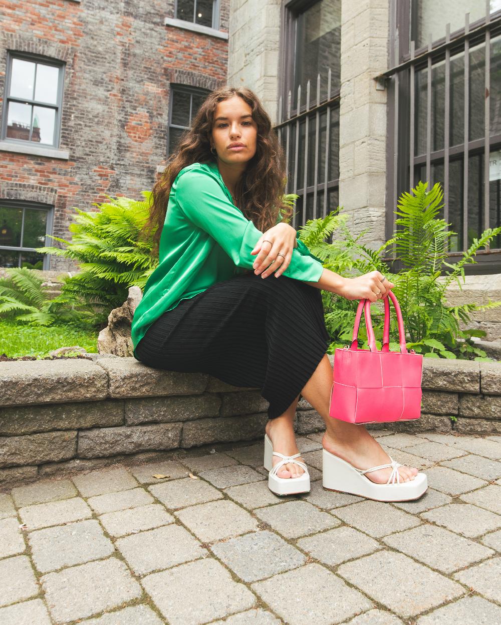 L'intervalle Harmonia Blanc Cassé Cuir Blanc