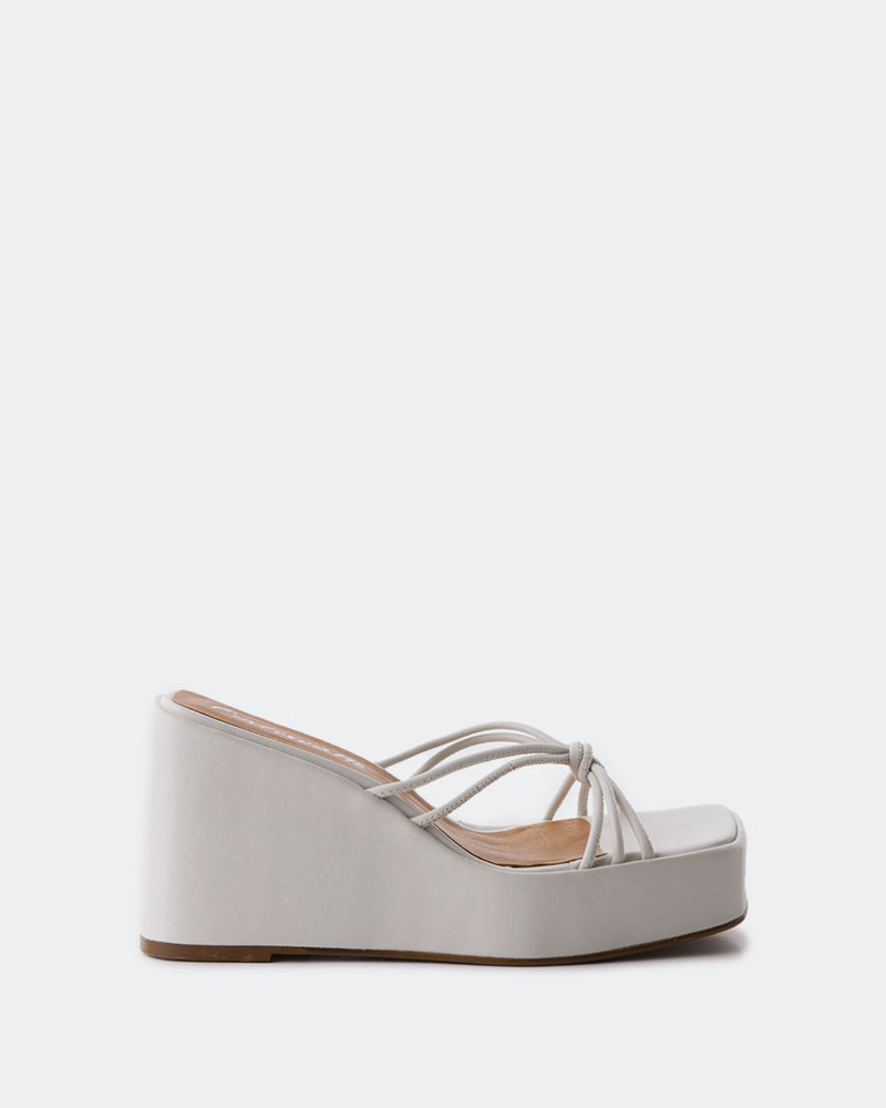 l'intervalle Harmonia Blanc Cassé Cuir Blanc