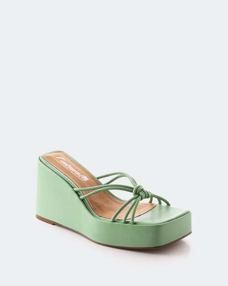 L'intervalle Harmonia Cuir Menthe Vert