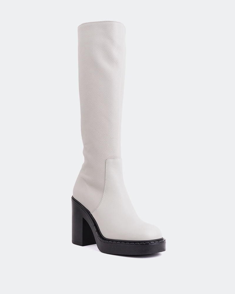 L'intervalle Hedon Blanc Cassé Cuir Blanc