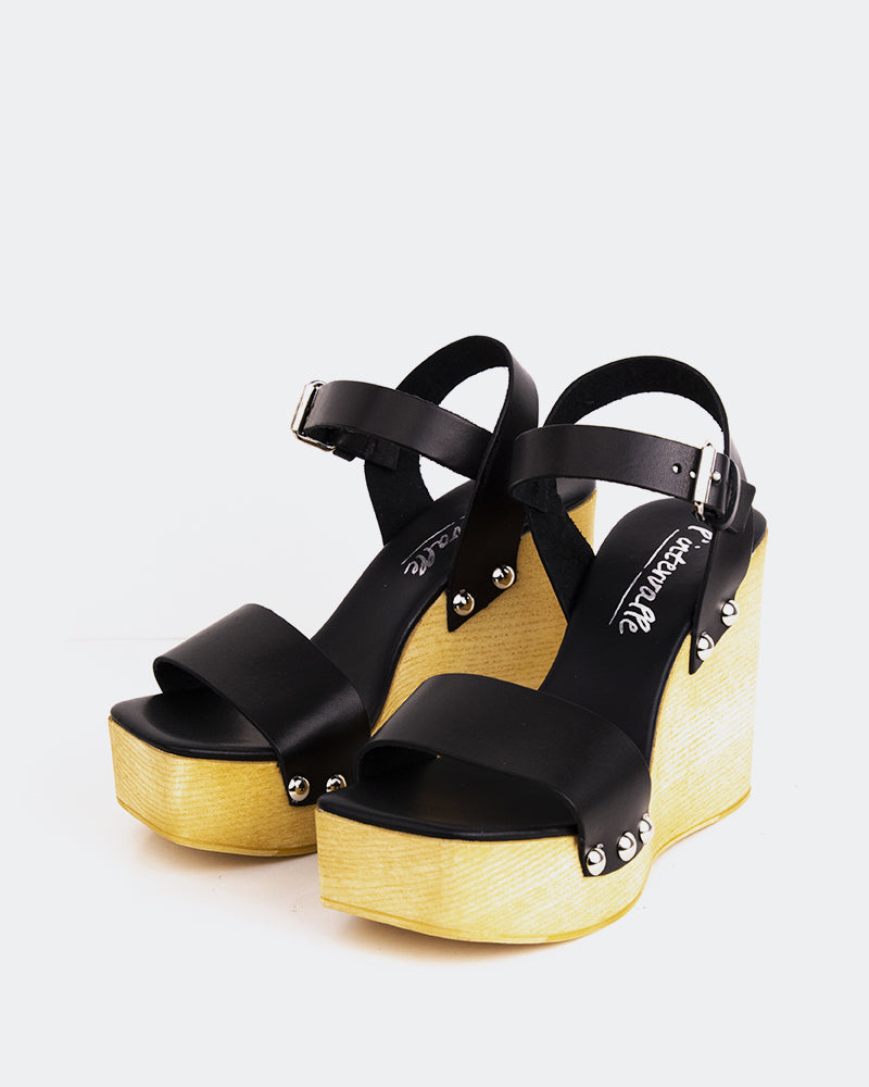 L'intervalle Héloïse Noir Cuir Noir