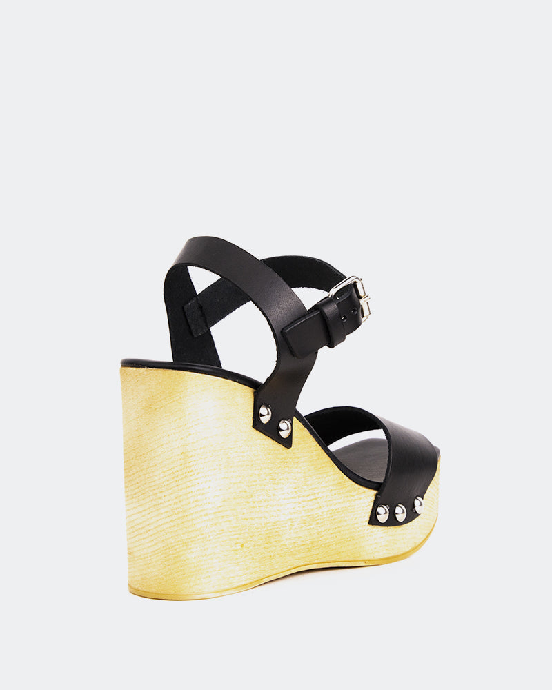 L'intervalle Héloïse Noir Cuir Noir