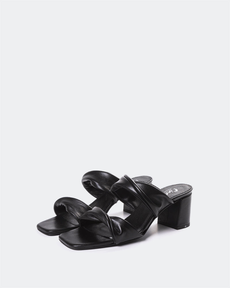 L'intervalle Hester Noir Cuir Noir