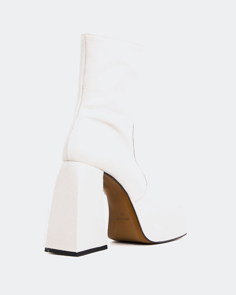 L'intervalle Hippie Blanc Cassé Cuir Blanc