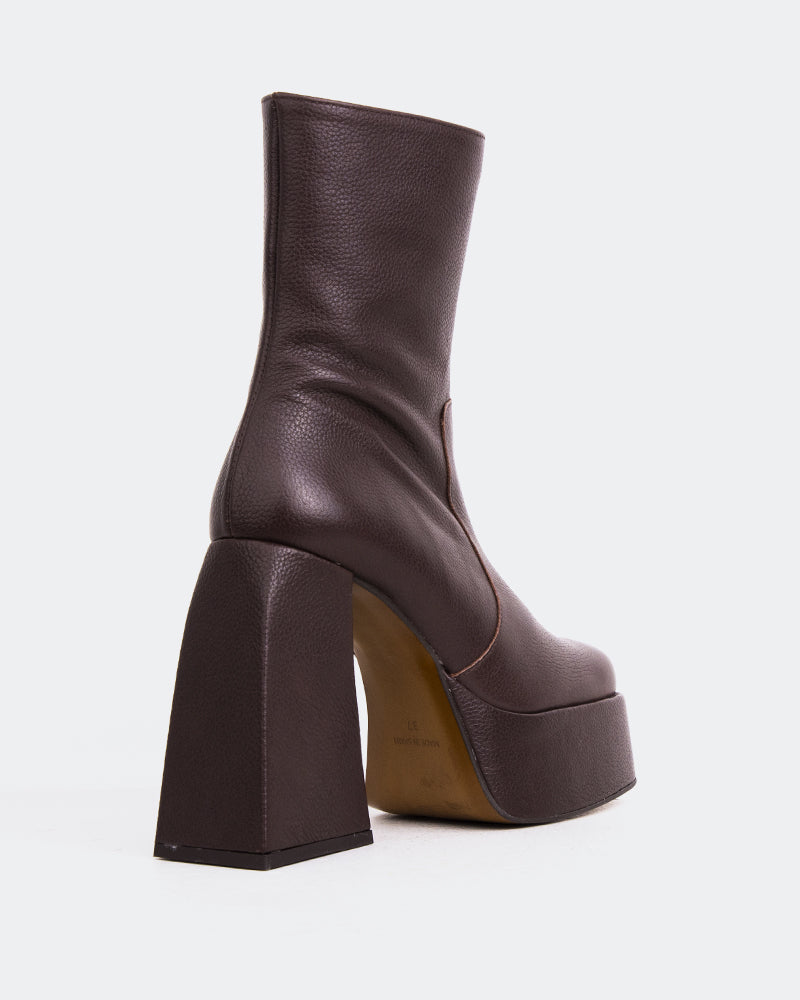 L'intervalle Hippie Brun Cuir Brun