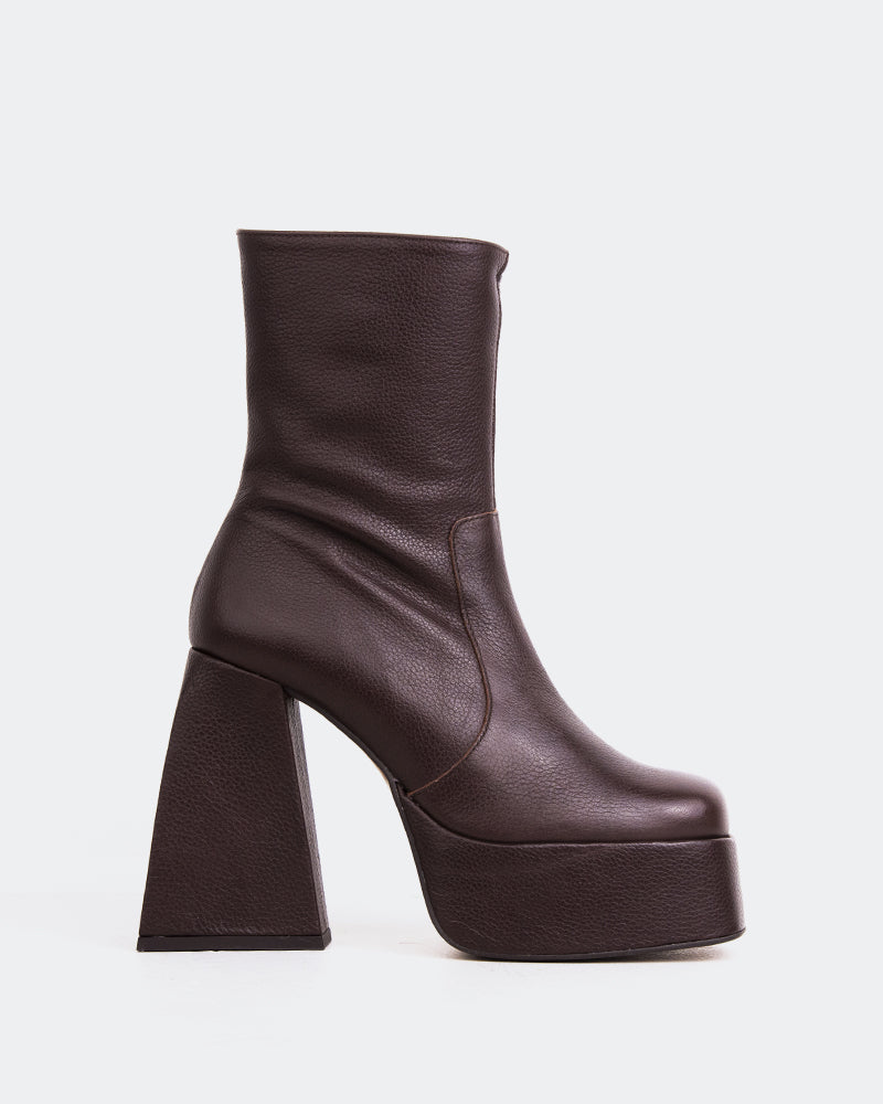 l'intervalle Hippie Brun Cuir Brun