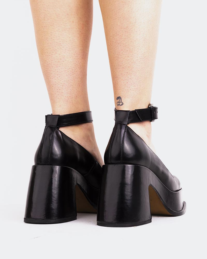 L'intervalle Huchette Noir Cuir Noir