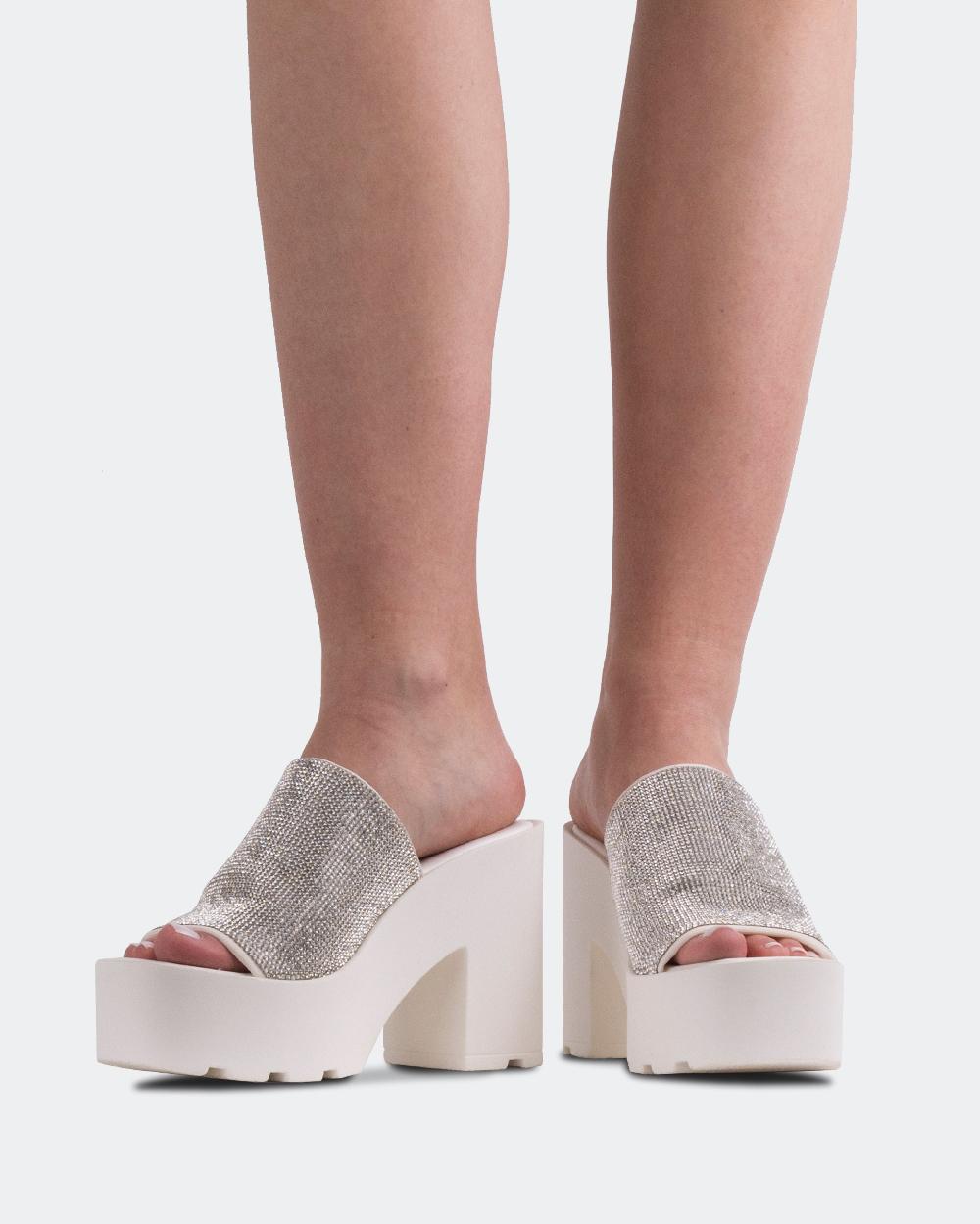 L'intervalle Hutton Blanc Strass Blanc