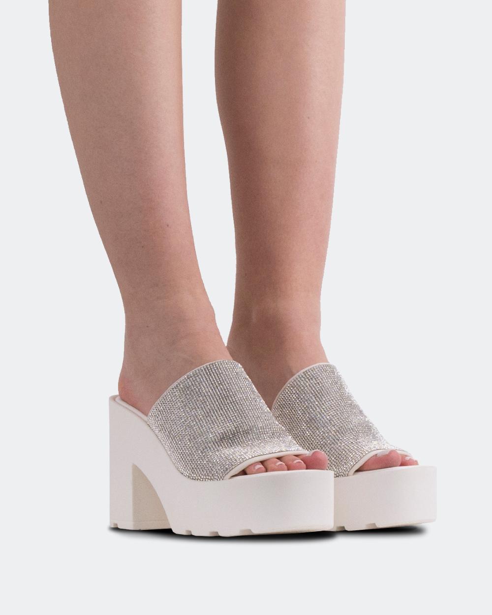 L'intervalle Hutton Blanc Strass Blanc