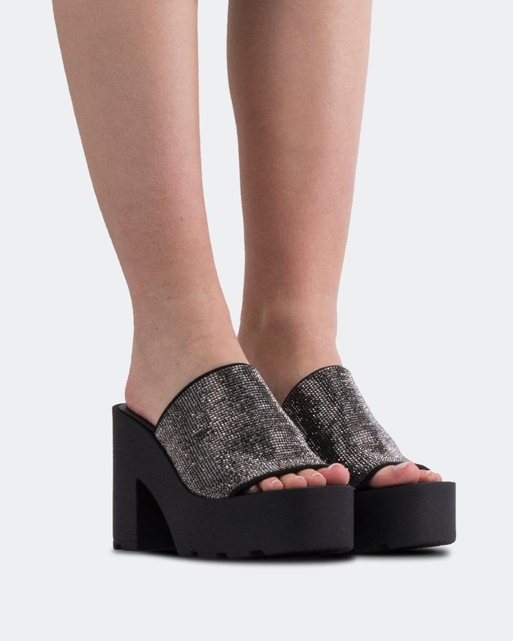 L'intervalle Hutton Noir Strass Noir