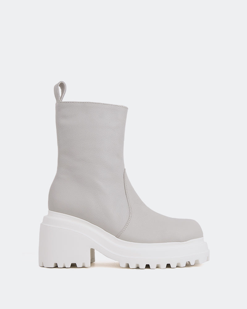 l'intervalle Ike Blanc Cassé Cuir Blanc