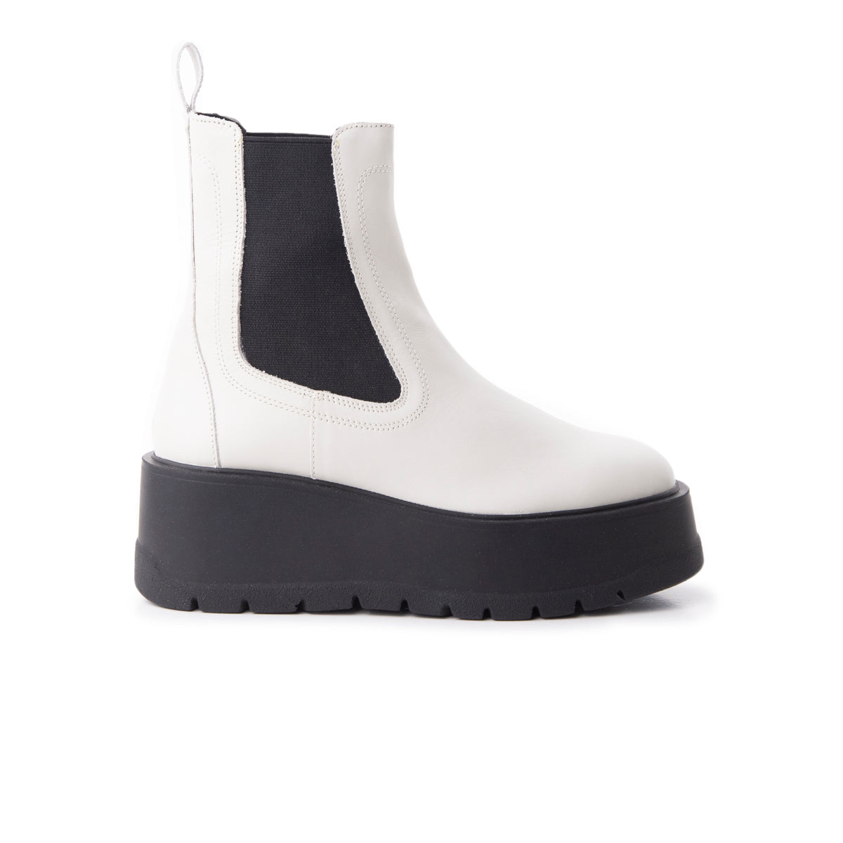 l'intervalle Imola Blanc Cassé Cuir Blanc