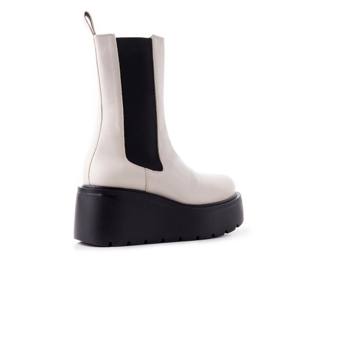 L'intervalle Indiana Blanc Cassé Cuir Blanc