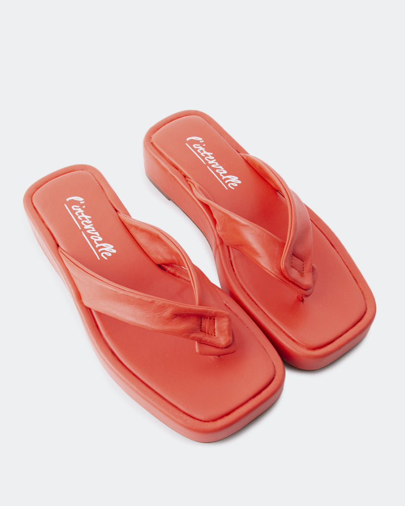 L'intervalle Ismene Cuir Orange Orange