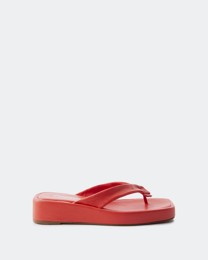 l'intervalle Ismene cuir orange Orange