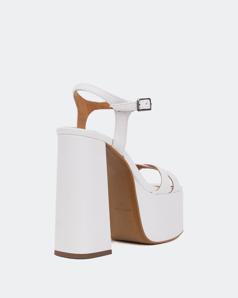 L'intervalle Ives Blanc Cuir Blanc