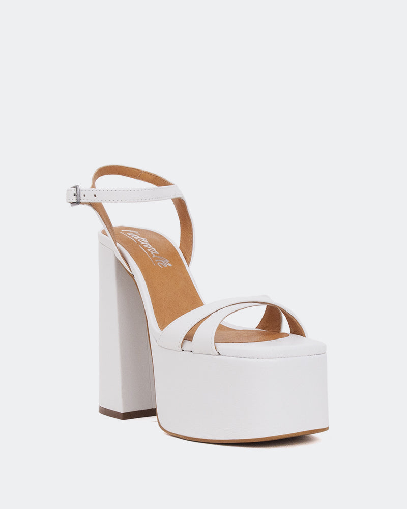 L'intervalle Ives Blanc Cuir Blanc