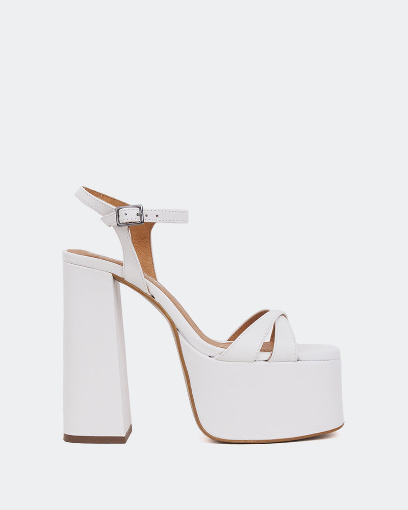 L'intervalle Ives Blanc Cuir Blanc