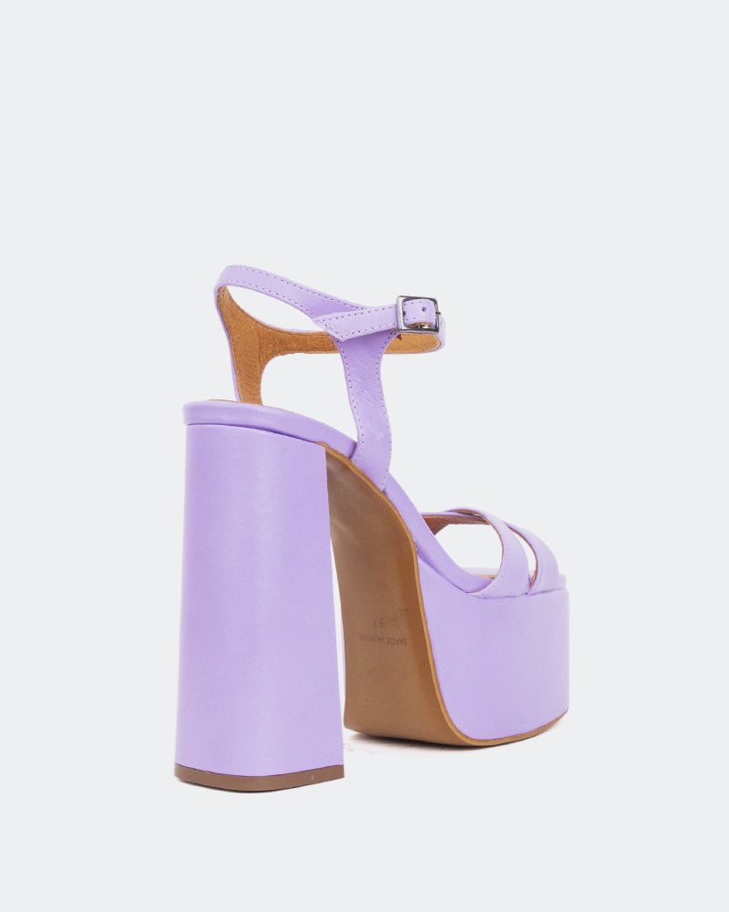 L'intervalle Ives Mauve Cuir Mauve