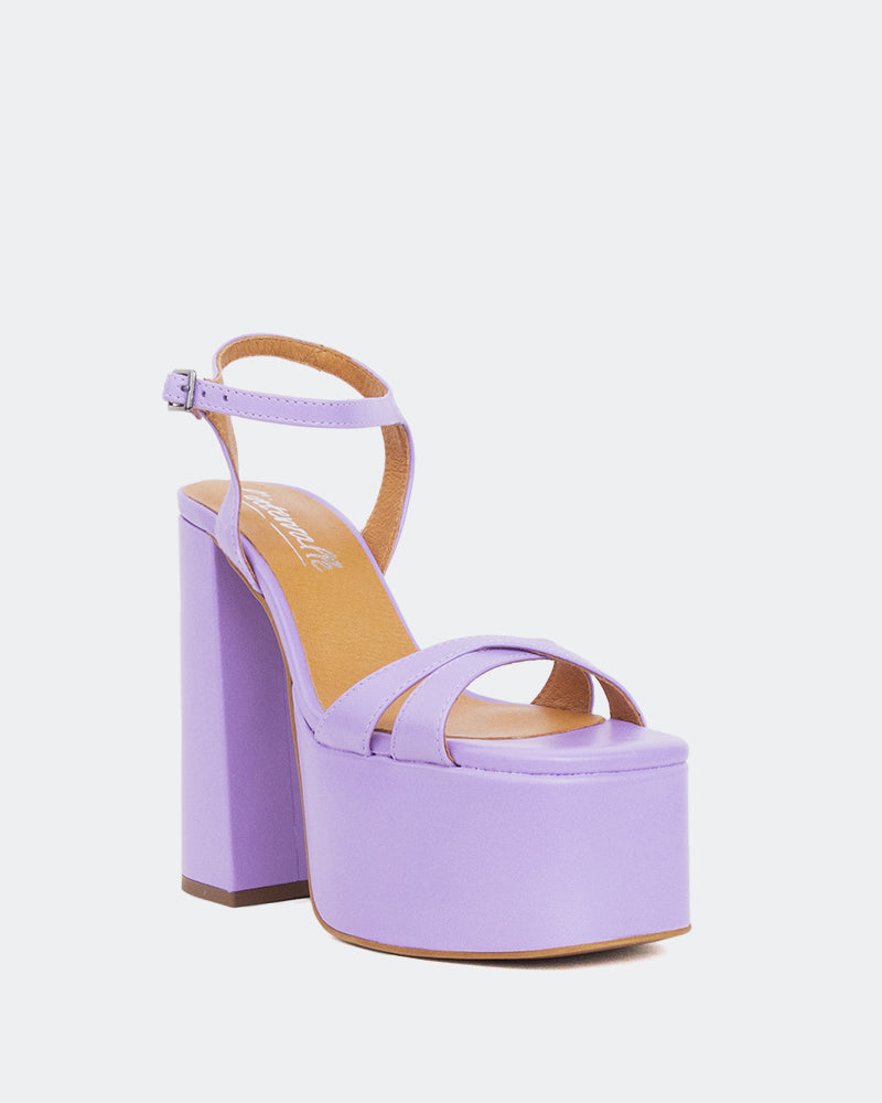 L'intervalle Ives Mauve Cuir Mauve