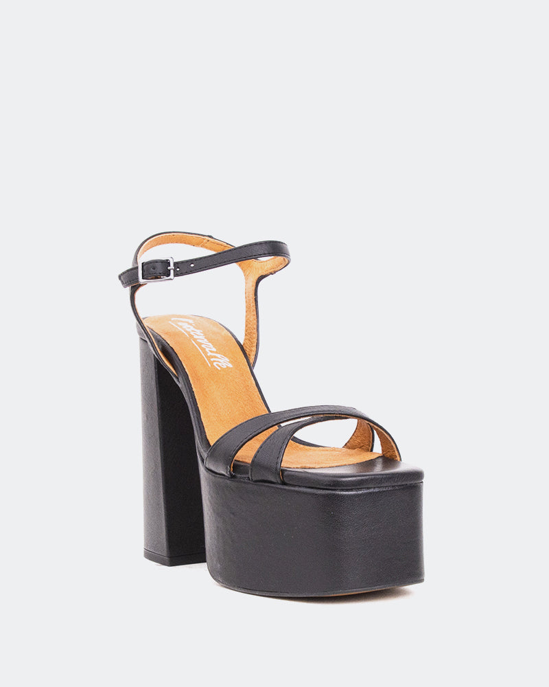 L'intervalle Ives Noir Cuir Noir