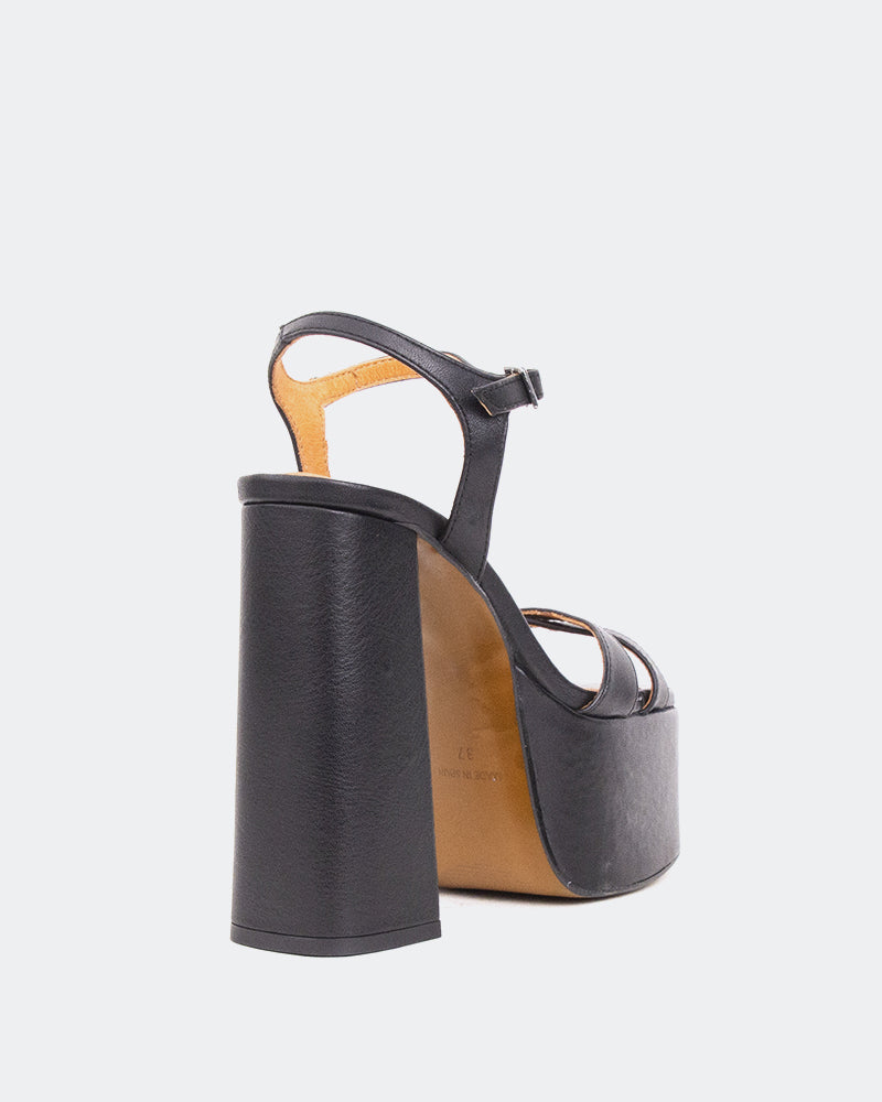 L'intervalle Ives Noir Cuir Noir